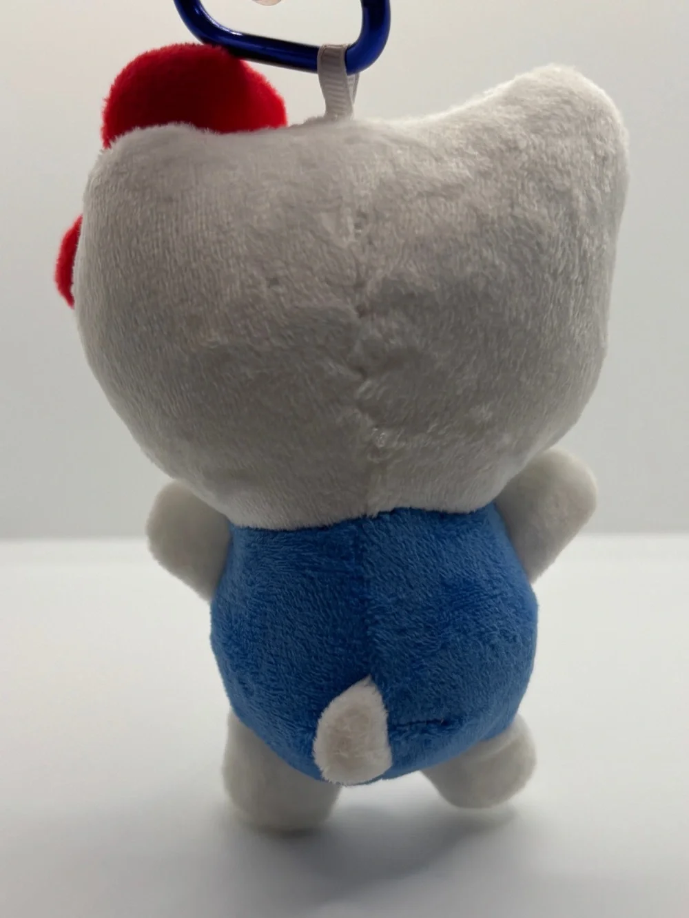 Hello Kitty Plush Keychain - White, Blue & Red new key chain heart